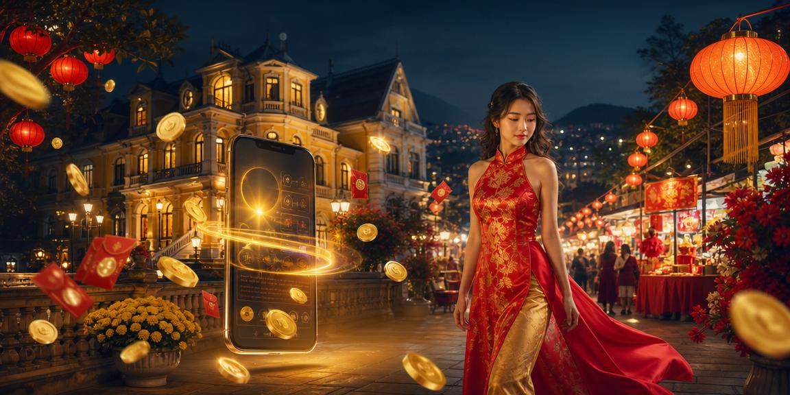 Người dùng Đà Lạt xem thưởng bao đỏ và thông tin bonus tại chợ đêm qua điện thoại