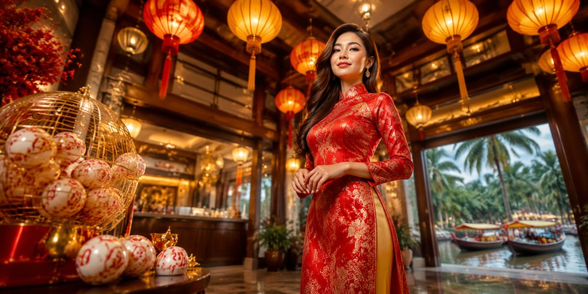 Người xem kèo và xổ số tại Hội An trong không khí lễ hội đèn lồng truyền thống